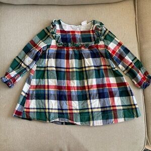 BabyGap plaid long sleeved dress 18-24 months